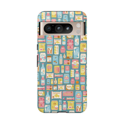 Sweet Pastel Korean Snacks Tough Phone Case - Cute K-Pop Merch - iPhone, Galaxy, Pixel Cover