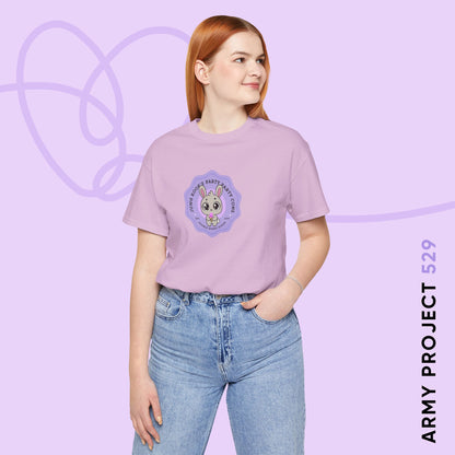 Jung Kook Short Sleeve Shirt - Cute Fanmade BTS Merch - Jung Kook's Party Party Cone - Soft Unisex T-Shirt