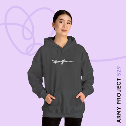 Handwritten Bangtan Embroidered Unisex Heavy Blend™ Hoodie