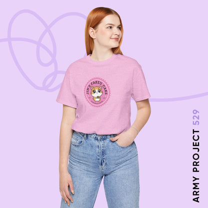 Jin Short Sleeve Shirt - Cute Fanmade BTS Merch - Jin's Fakeu Cake - Soft Unisex T-Shirt