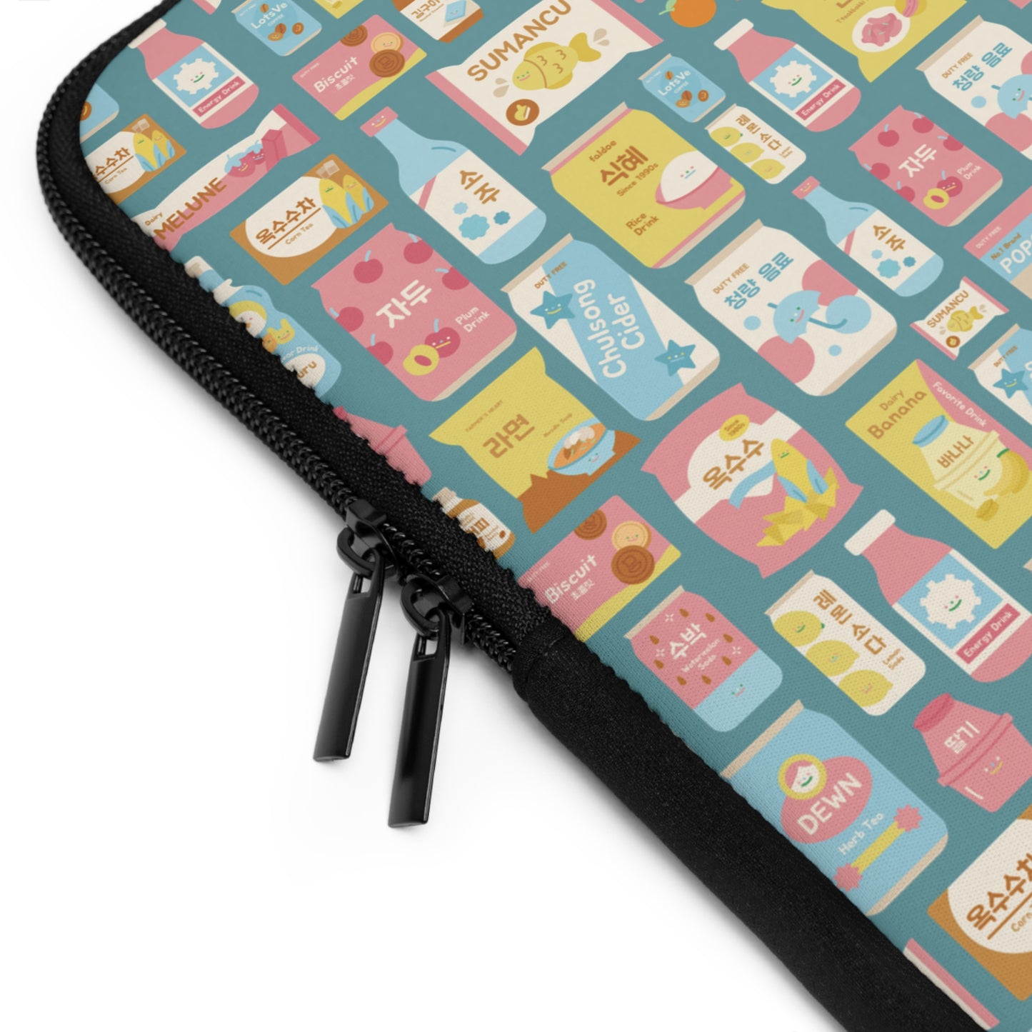 Sweet Pastel Korean Snacks Laptop Sleeve - Cute K-Pop Tech Accessories