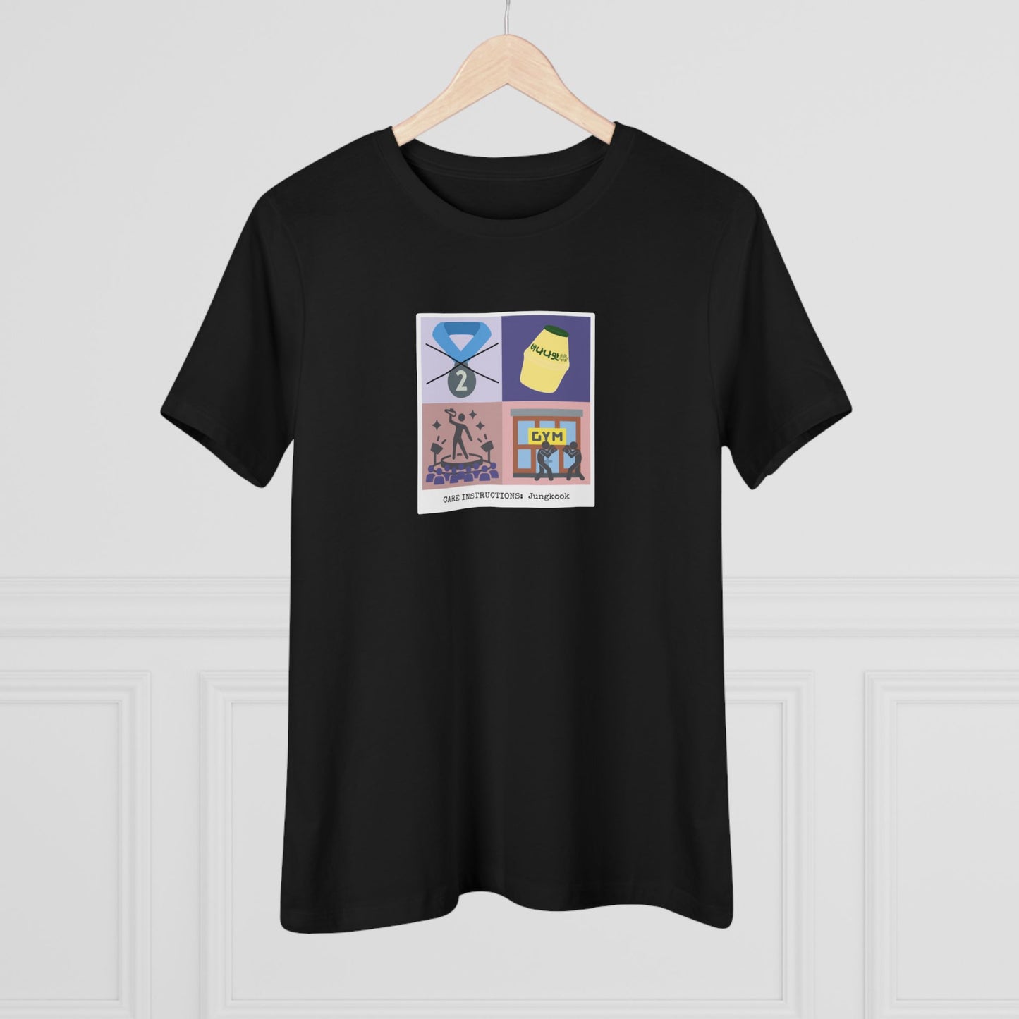 Jung Kook Women's Tee - Funny Fanmade BTS Merch - Care Instructions - Soft Jersey T-Shirt