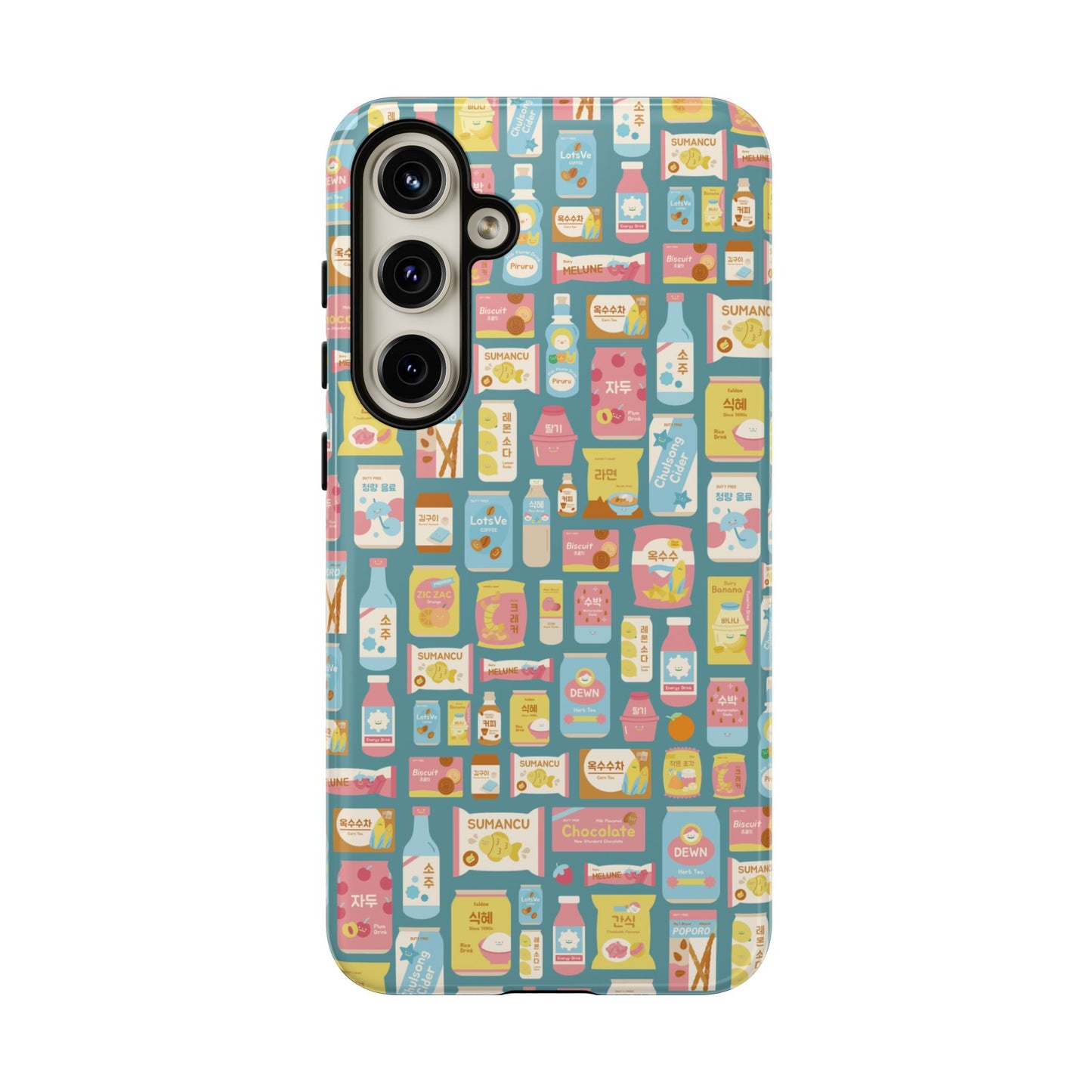 Sweet Pastel Korean Snacks Tough Phone Case - Cute K-Pop Merch - iPhone, Galaxy, Pixel Cover