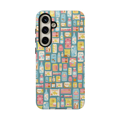 Sweet Pastel Korean Snacks Tough Phone Case - Cute K-Pop Merch - iPhone, Galaxy, Pixel Cover