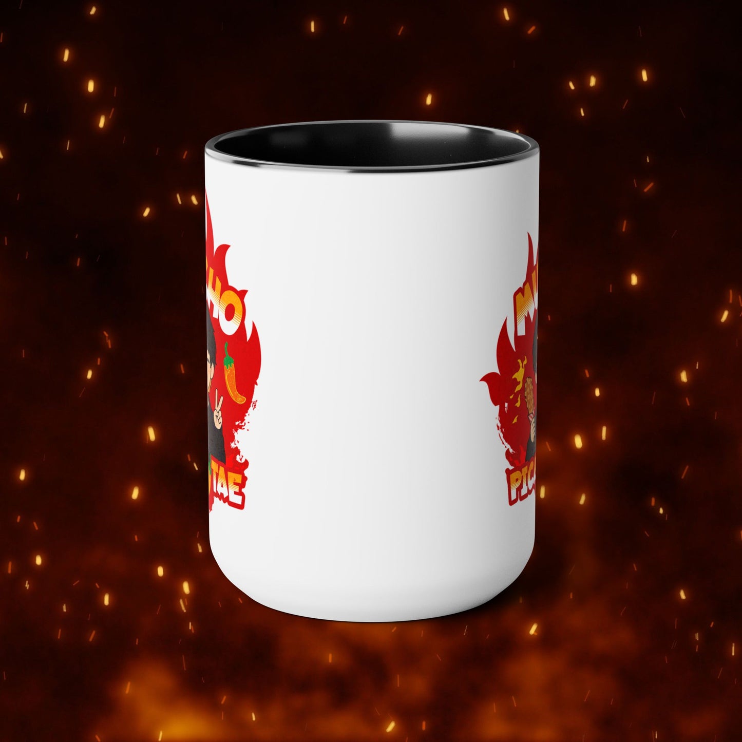 Taehyung Coffee Mug - Mucho PicanTae - 15 oz Two-Tone