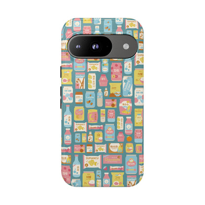 Sweet Pastel Korean Snacks Tough Phone Case - Cute K-Pop Merch - iPhone, Galaxy, Pixel Cover