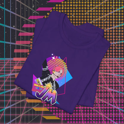 Jimin Short Sleeve Shirt - Fanmade BTS Retro Series - 80s Pop Aesthetic - Soft Unisex T-Shirt