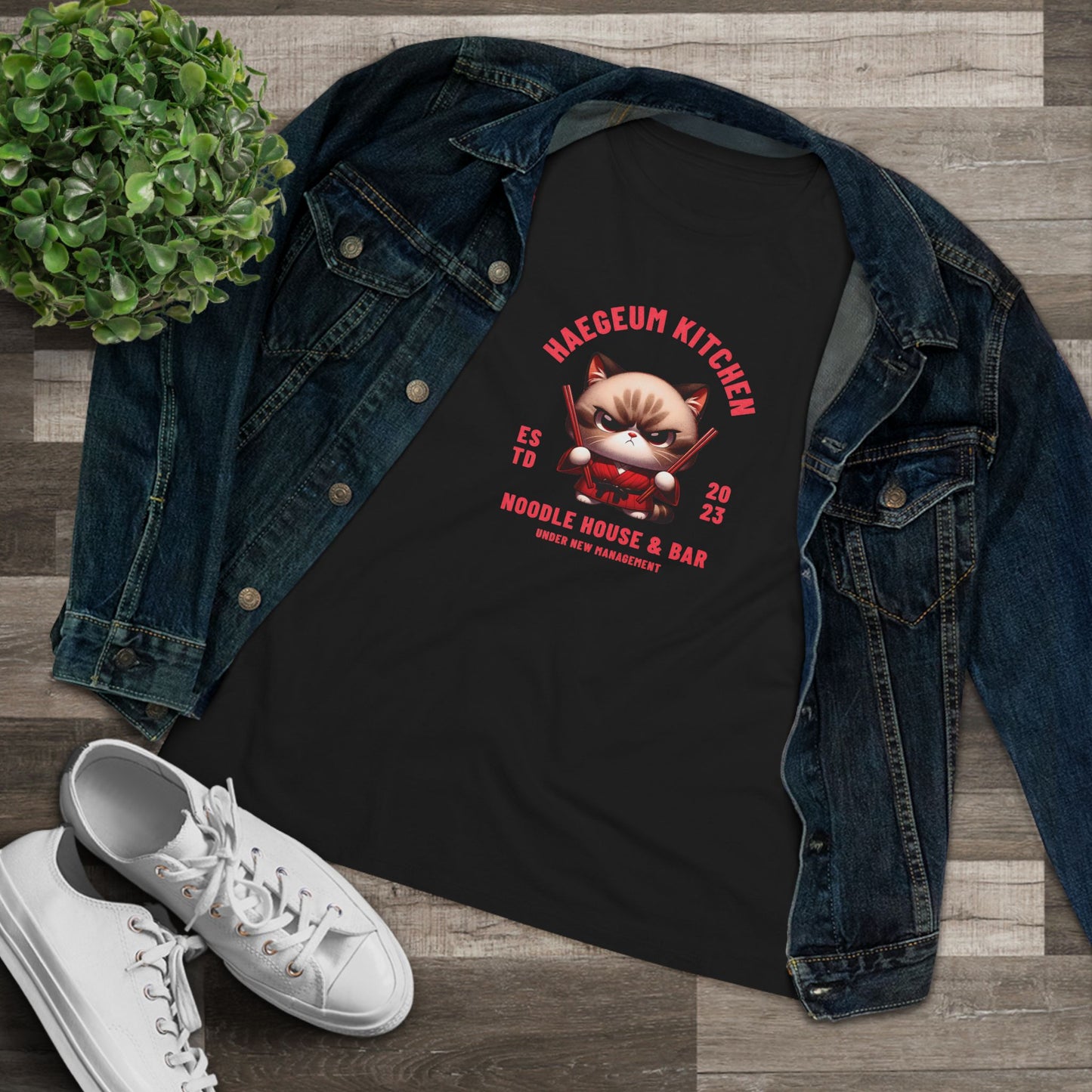 Yoongi Women's Tee - Haegeum Noodle House - Fanmade BTS Merch - Soft Jersey T-Shirt
