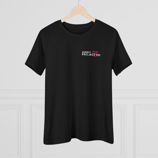 AP529 Women's Tee - Red Heart Logo - Soft Jersey T-Shirt