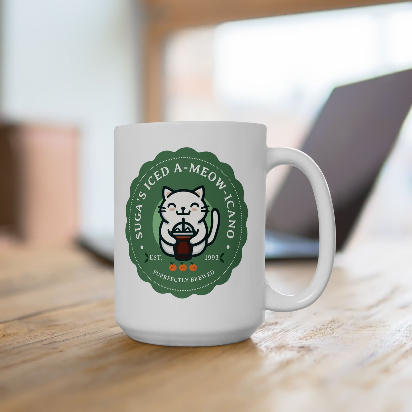 SUGA Iced A-meow-icano Bakery Series 15oz Ceramic Coffee Mug