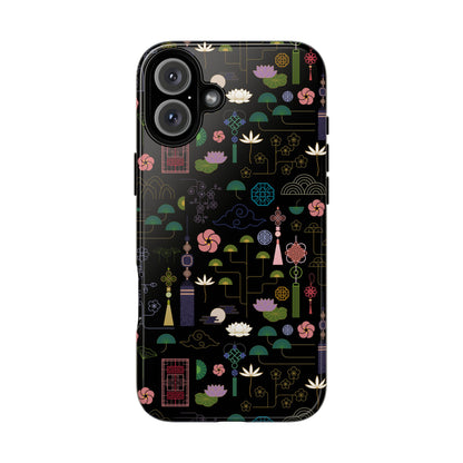 Norigae Night Garden Tough Phone Case - Elegant K-Pop Merch - iPhone, Galaxy, Pixel Cover