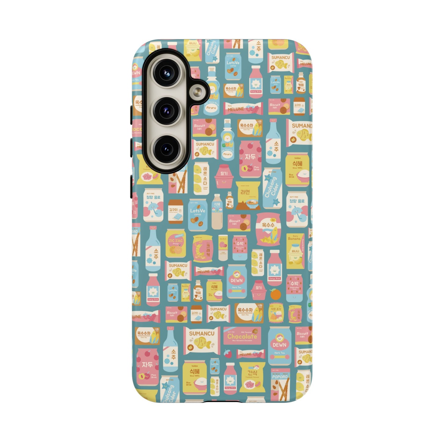 Sweet Pastel Korean Snacks Tough Phone Case - Cute K-Pop Merch - iPhone, Galaxy, Pixel Cover