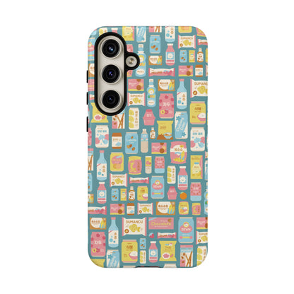Sweet Pastel Korean Snacks Tough Phone Case - Cute K-Pop Merch - iPhone, Galaxy, Pixel Cover