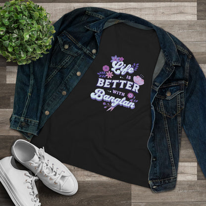 OT7 Women's Tee - Life is Better with Bangtan - Fanmade BTS Merch - Soft Jersey T-Shirt