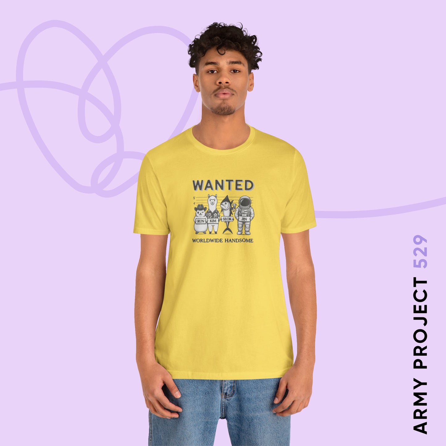 Run Kim Seokjin Unisex Jersey Short Sleeve Tee
