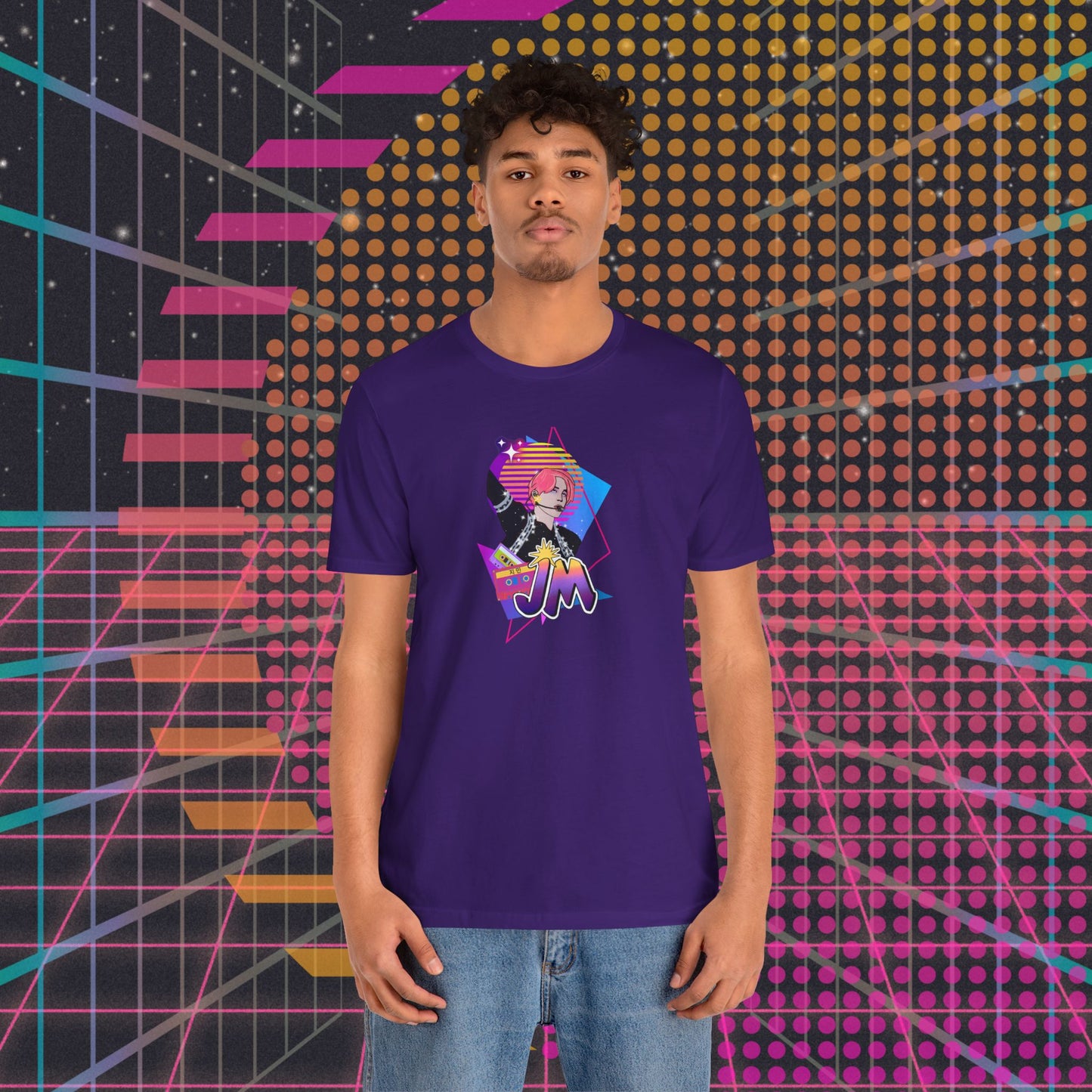 Jimin 1980s Retro Series Unisex Jersey Short Sleeve Tee