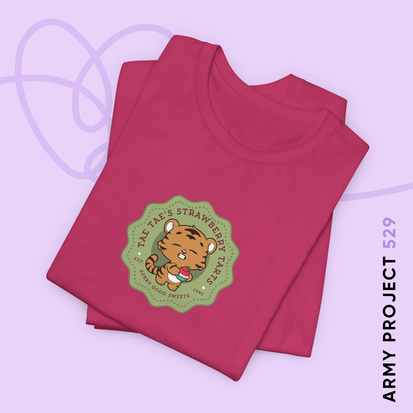 Tae Tae Strawberry Tarts Bakery Series Unisex Jersey Short Sleeve Tee