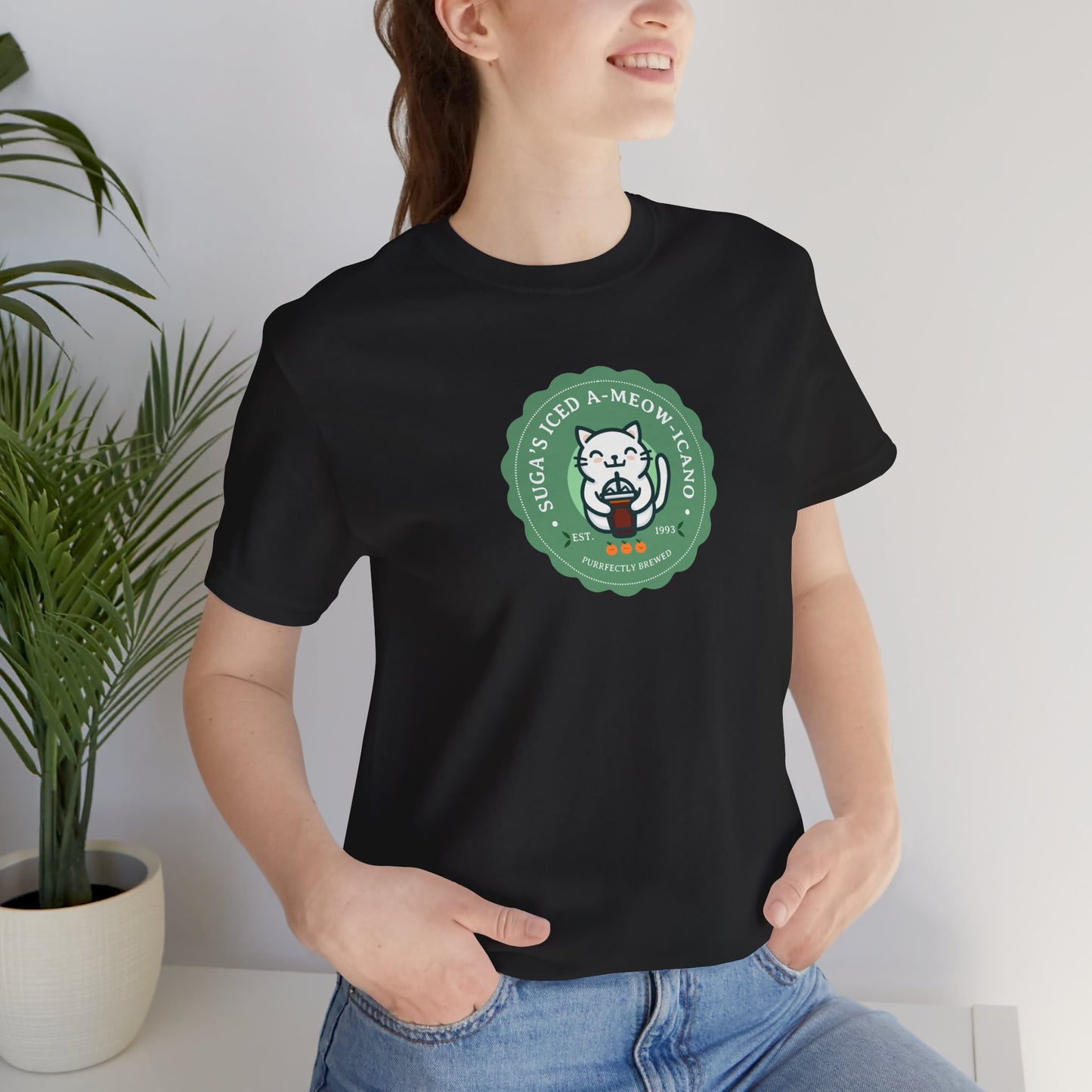 SUGA Iced A-meow-icano Unisex Jersey Short Sleeve Tee