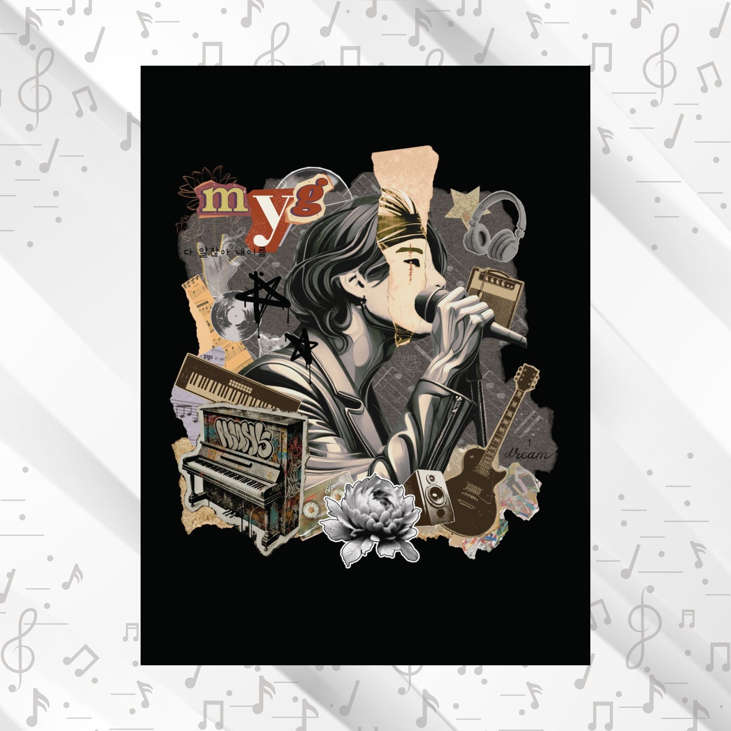 Yoongi 2010s Retro Series Matte Poster