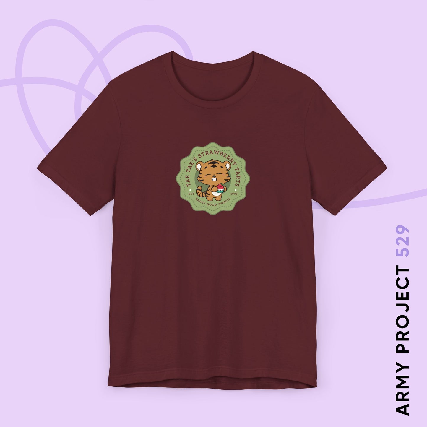 Tae Tae Strawberry Tarts Bakery Series Unisex Jersey Short Sleeve Tee