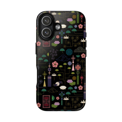Norigae Night Garden Tough Phone Case - Elegant K-Pop Merch - iPhone, Galaxy, Pixel Cover