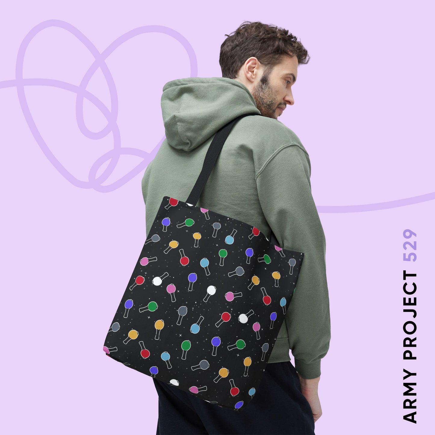 Ma City Map Lightstick Tote Bag