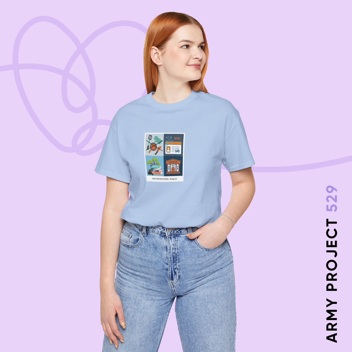 Namjoon Short Sleeve Shirt - Funny Fanmade Merch - Care Instructions - Soft Unisex T-Shirt
