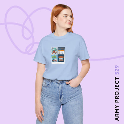 Namjoon Short Sleeve Shirt - Funny Fanmade Merch - Care Instructions - Soft Unisex T-Shirt