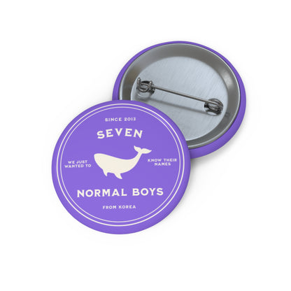 OT7 Button Pin - Fanmade BTS Merch - Seven Normal Boys from Korea - Durable ARMY Accessory