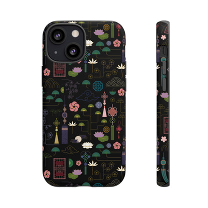 Norigae Night Garden Tough Phone Case - Elegant K-Pop Merch - iPhone, Galaxy, Pixel Cover