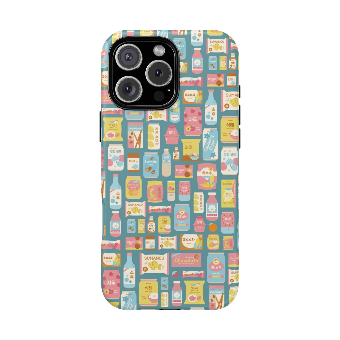 Sweet Pastel Korean Snacks Tough Phone Case - Cute K-Pop Merch - iPhone, Galaxy, Pixel Cover