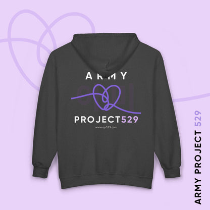 ARMY Project 529 Logo Unisex Heavy Blend™ Full Zip Hooded Sweatshirt