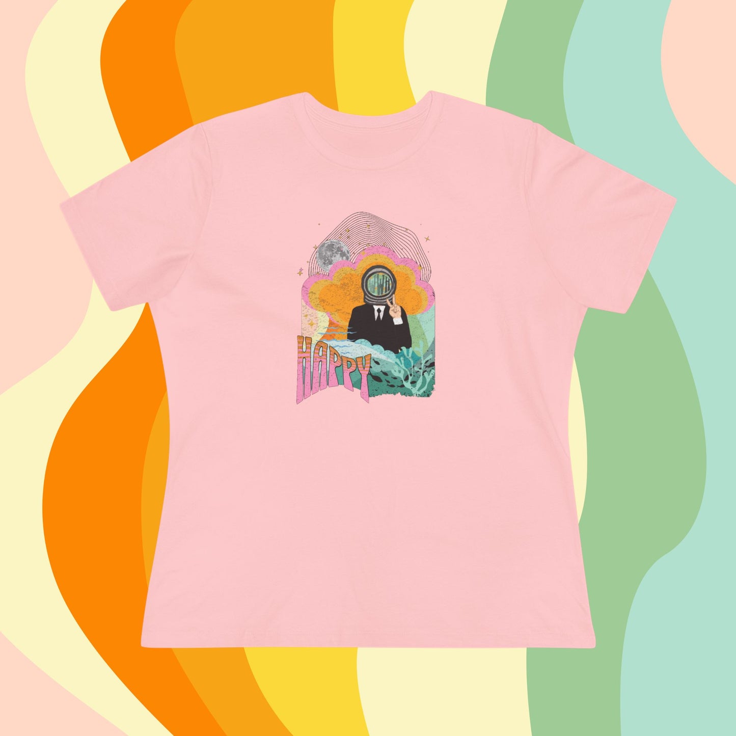 Jin Women's Tee - BTS Fanmade Retro Series - 1960s Mod Aesthetic - Soft Jersey T-Shirt