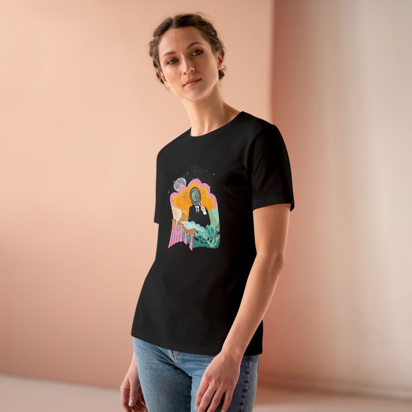 Jin 1960s Retro Series Women's Relaxed Jersey Short Sleeve Tee