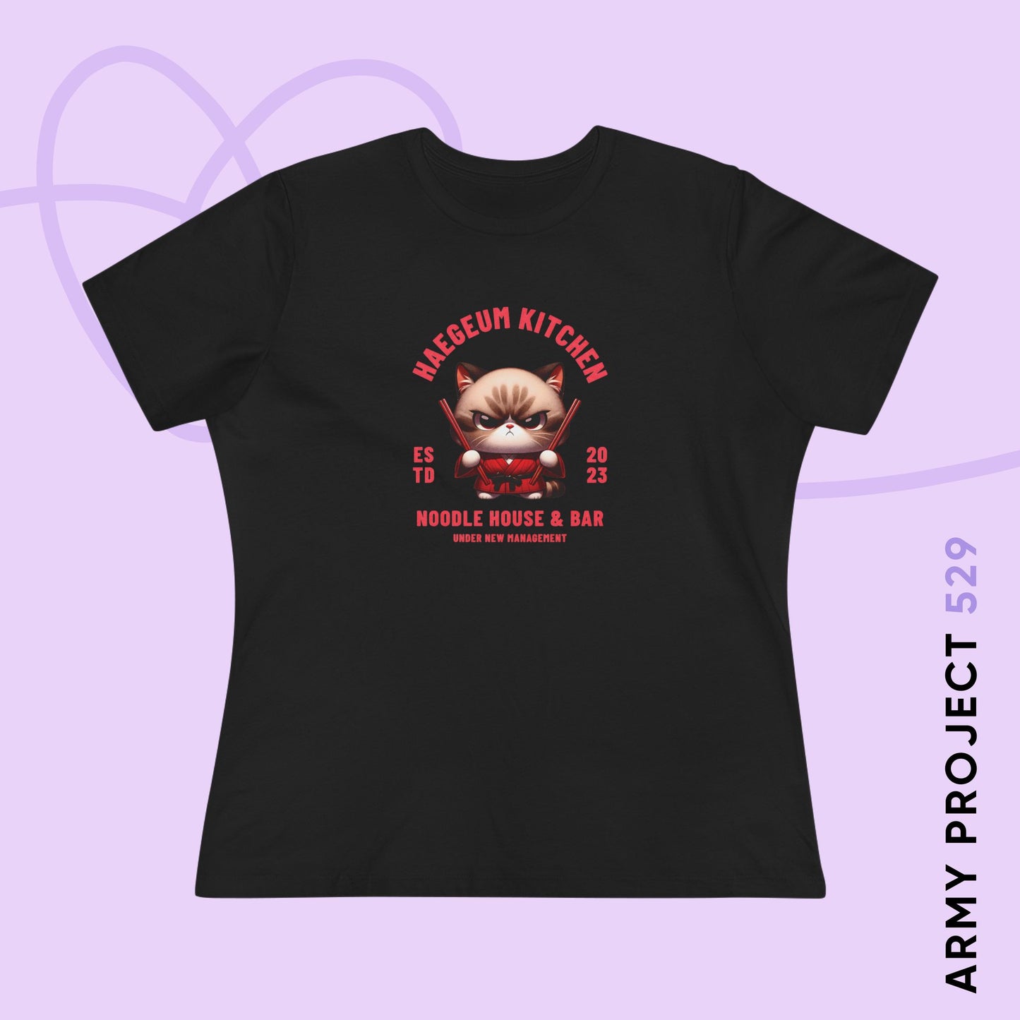 Yoongi Women's Tee - Haegeum Noodle House - Fanmade BTS Merch - Soft Jersey T-Shirt
