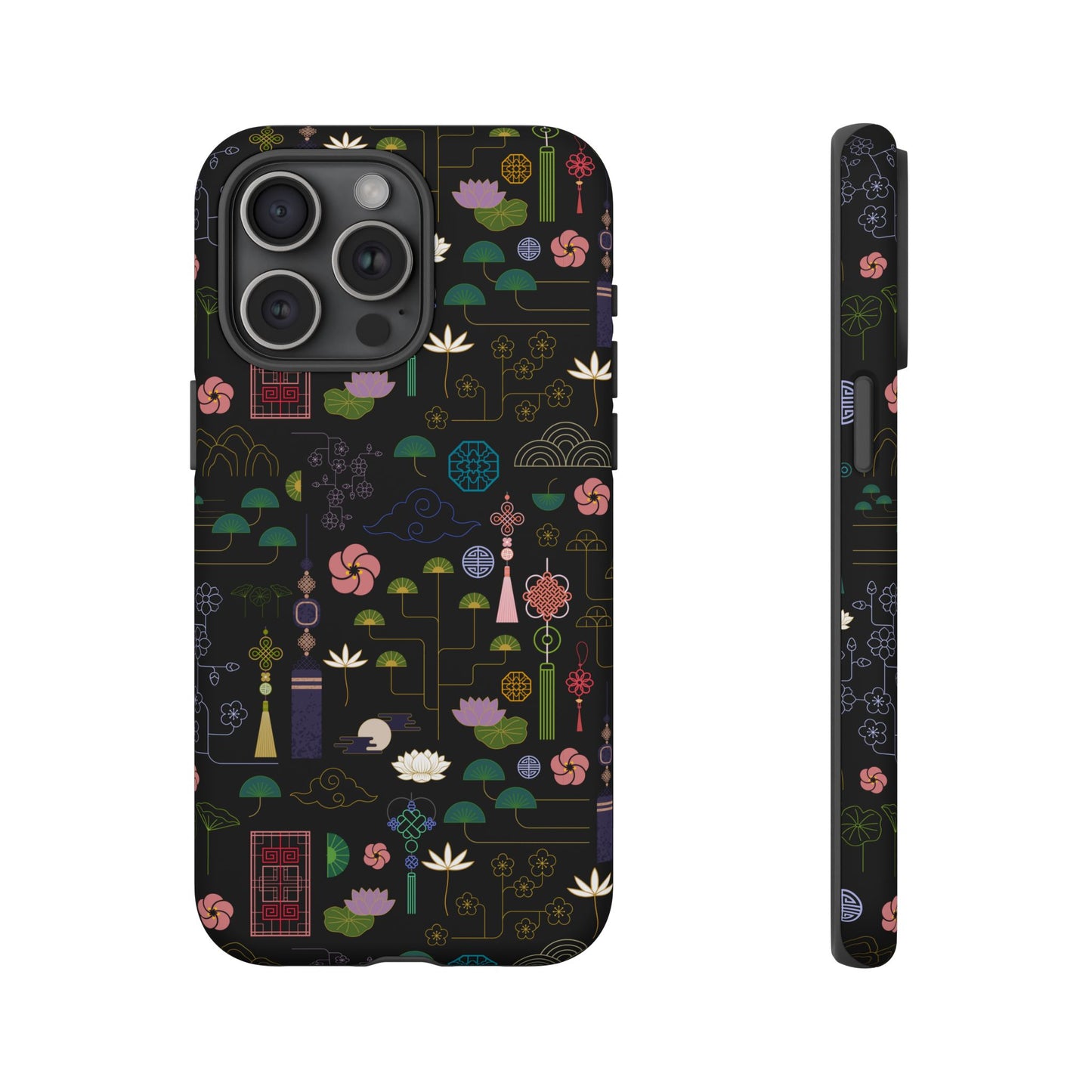 Norigae Night Garden Tough Phone Case - Elegant K-Pop Merch - iPhone, Galaxy, Pixel Cover