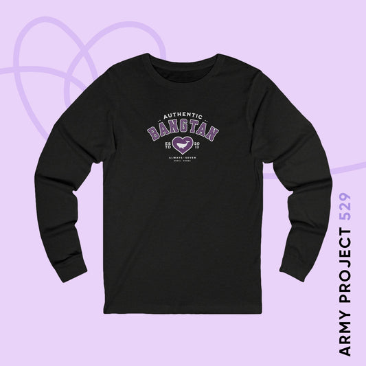 OT7 Long Sleeve Shirt - Bangtan Athletics - Fanmade BTS Merch - Unisex Jersey T-Shirt
