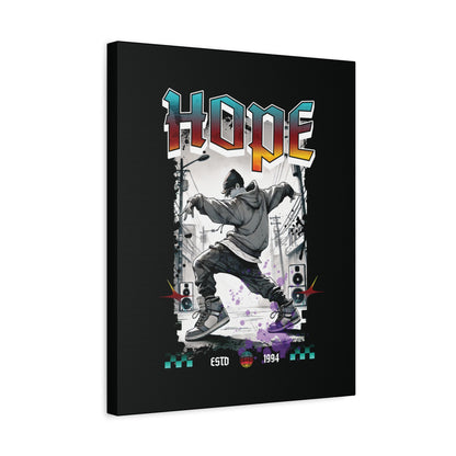 Hobi Canvas Wall Art - Fanmade BTS Retro Series - 90s Hip-Hop Aesthetic - Framed Wall Decor