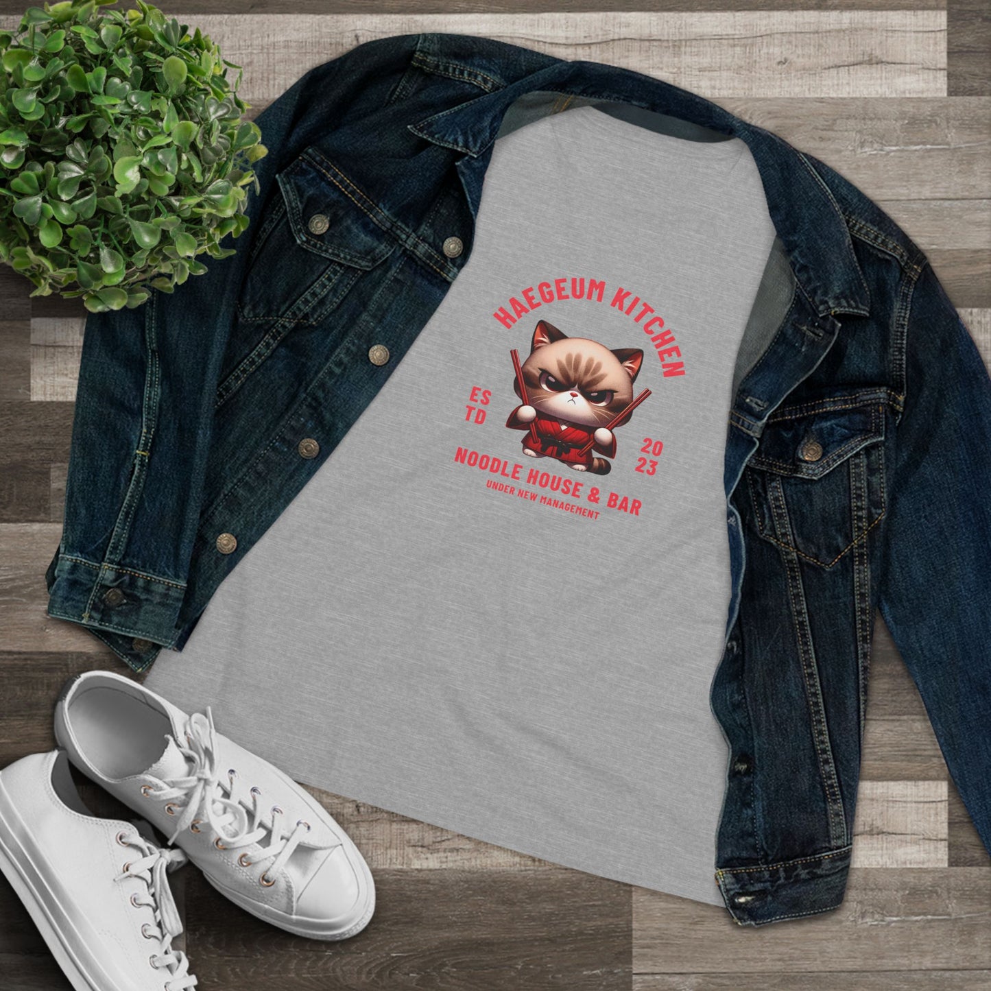 Yoongi Women's Tee - Haegeum Noodle House - Fanmade BTS Merch - Soft Jersey T-Shirt