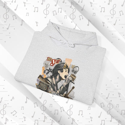 Yoongi Hoodie - Fanmade BTS Retro Series - 2010s Rock Aesthetic - Cozy Unisex Sweatshirt