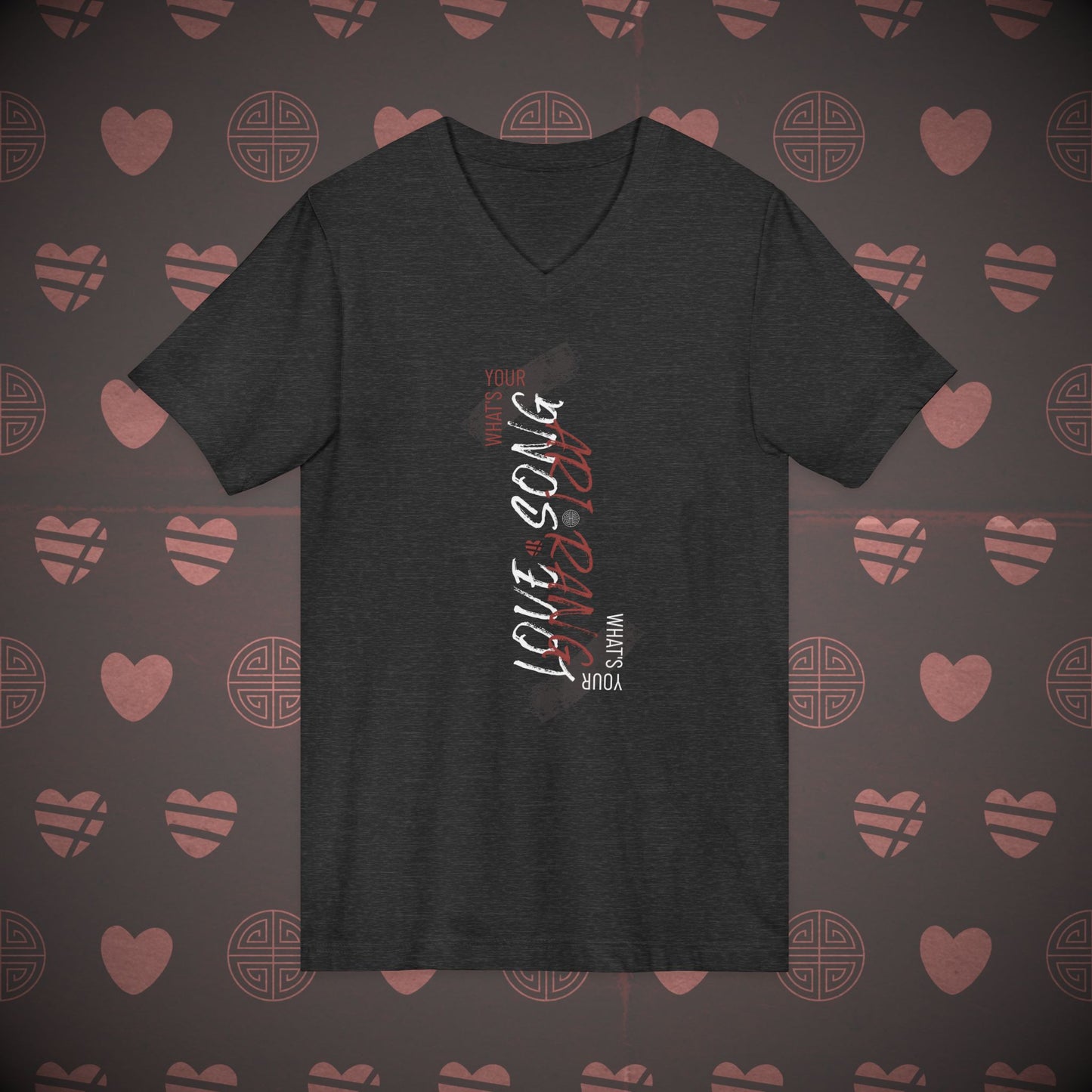 OT7 V-Neck Shirt - Arirang Love Song Mirror - Unisex Jersey T-Shirt