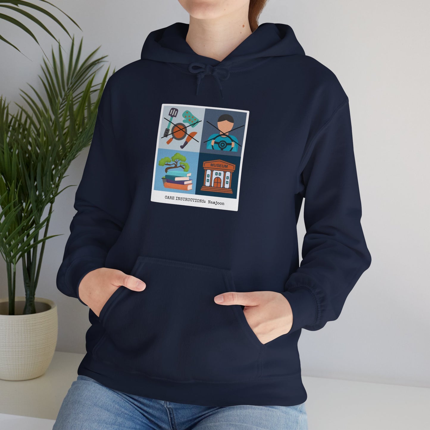 Namjoon Hoodie - Funny Fanmade BTS Merch - Care Instructions - Cozy Unisex Sweatshirt