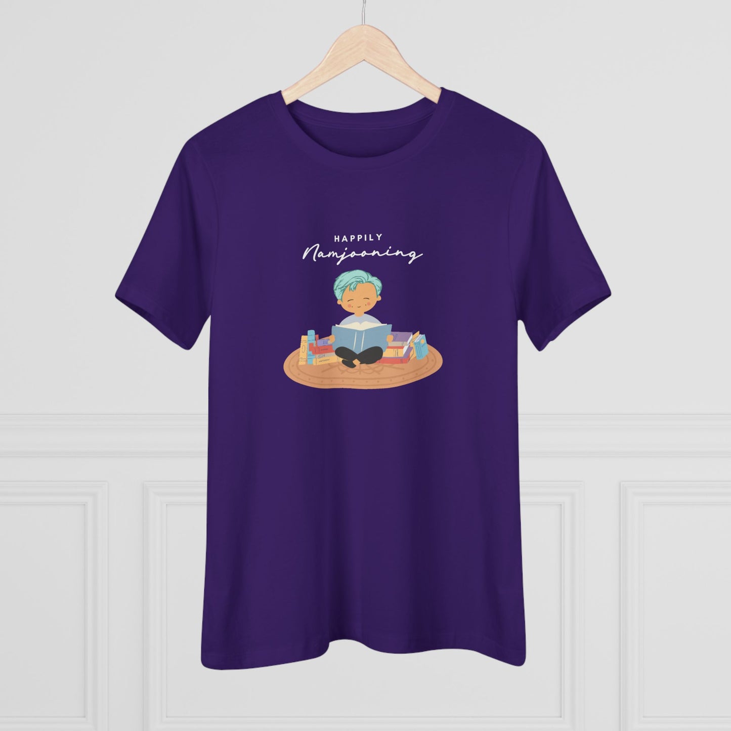 Namjoon Women's Tee - Happily Namjooning - Fanmade BTS Merch - Soft Jersey T-Shirt