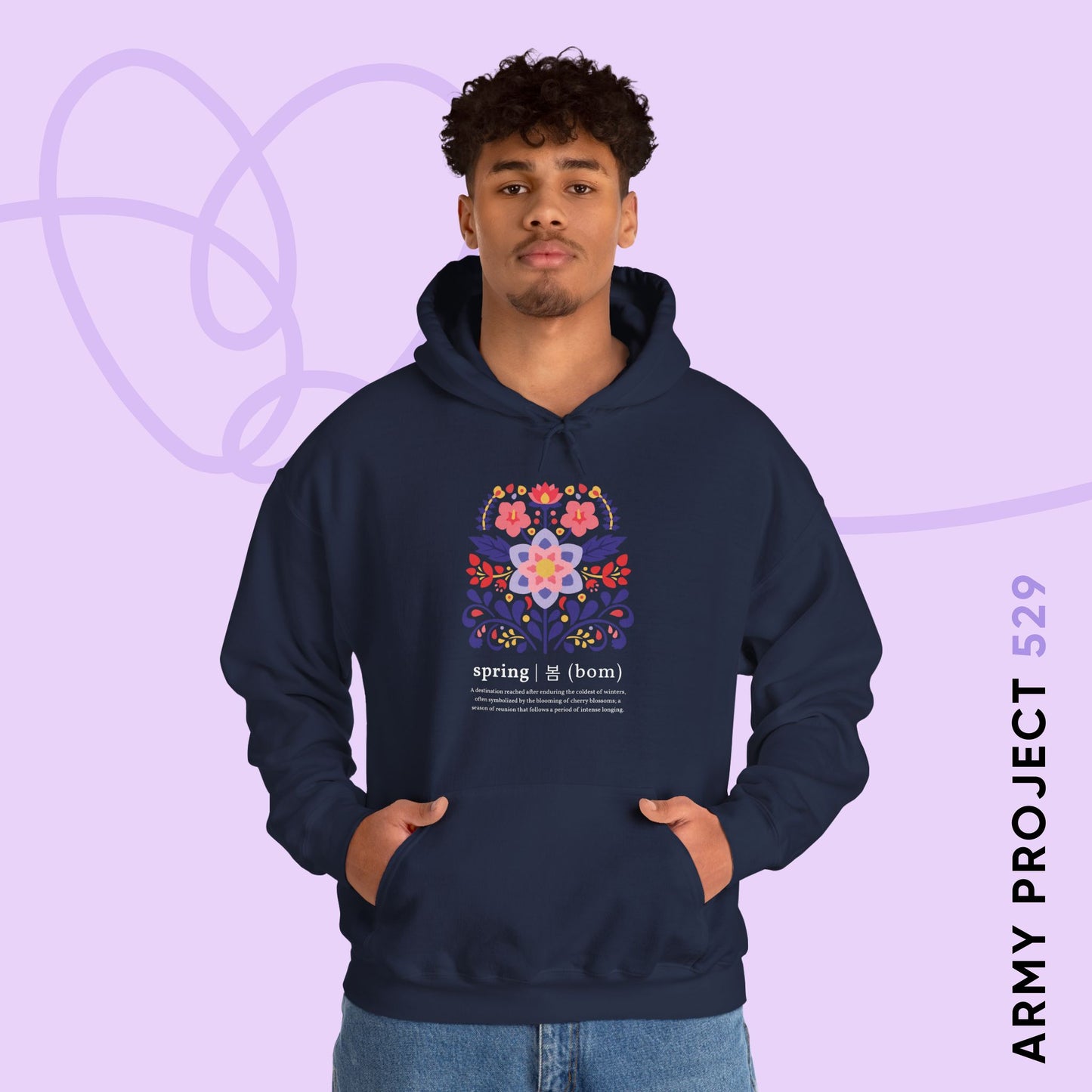 OT7 Hoodie - Until the Flowers Bloom - Cozy Unisex Sweatshirt
