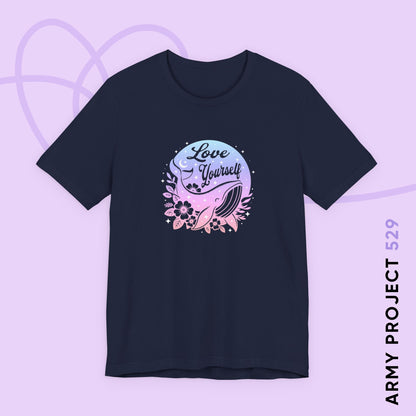 OT7 Short Sleeve Shirt - Love Yourself - Fanmade BTS Merch - Soft Unisex T-Shirt