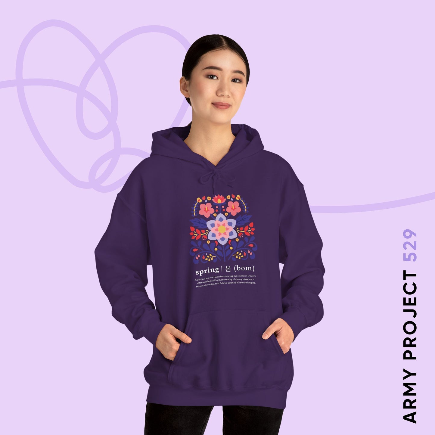 OT7 Hoodie - Until the Flowers Bloom - Cozy Unisex Sweatshirt