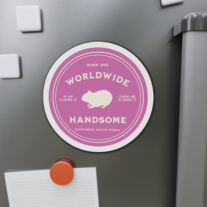 Worldwide Handsome Badge Series Die-Cut Magnet