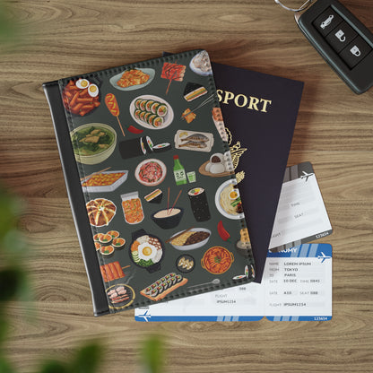Illustrated Korean Meals Passport Cover