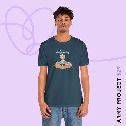 Namjoon Short Sleeve Shirt - Happily Namjooning - Fanmade BTS Merch - Unisex Jersey T-Shirt