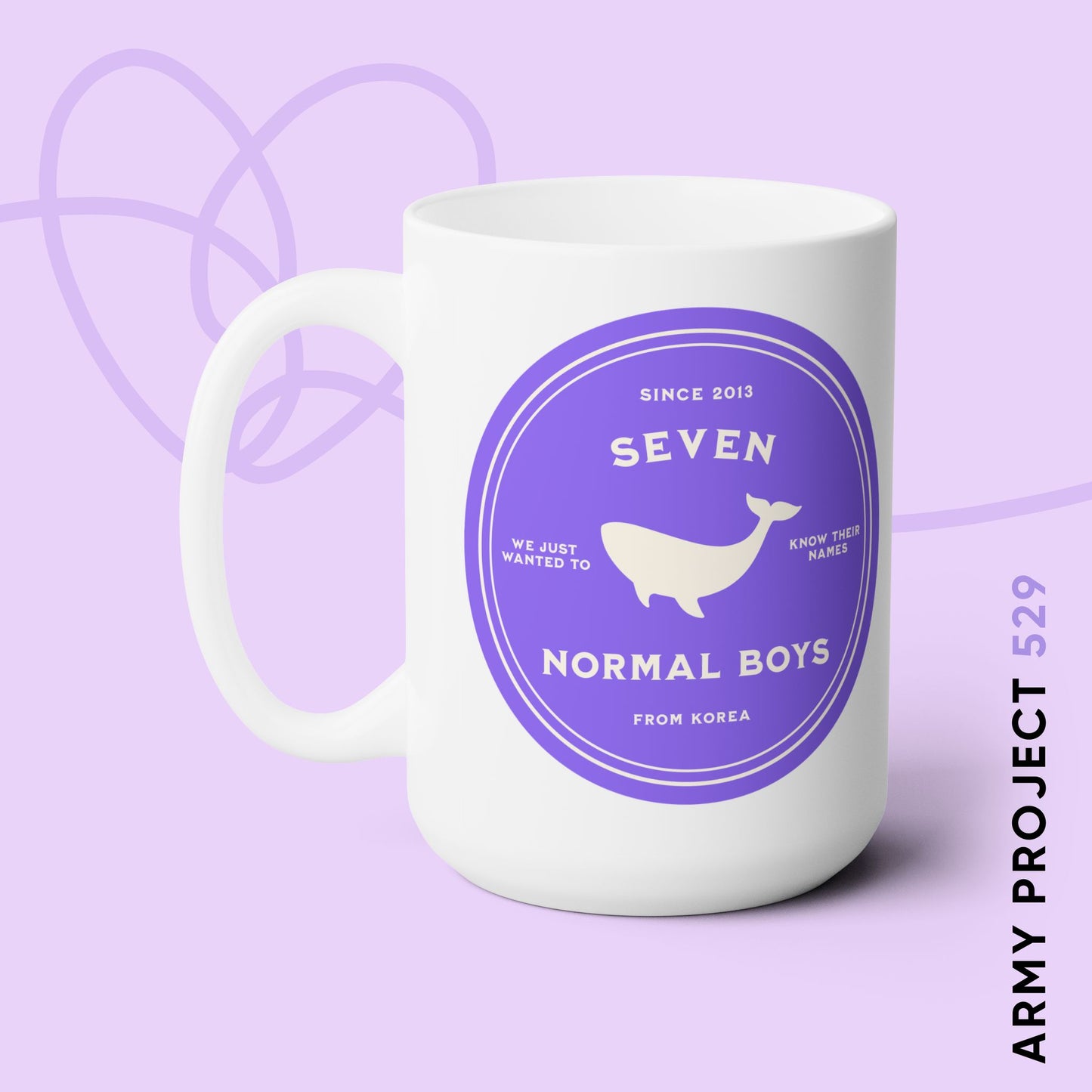 Seven Normal Boys Badge Series 15oz Ceramic Coffee Mug